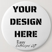 Extra Large Round Button Button 6" (Vorderseite)