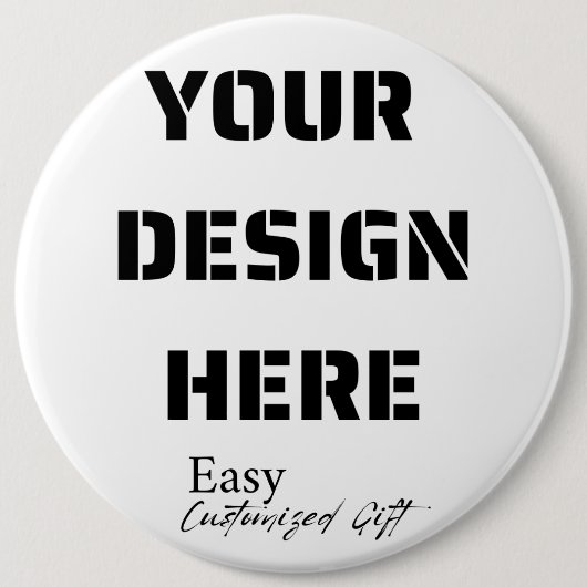 Extra Large Round Button Button 6" (Vorderseite)