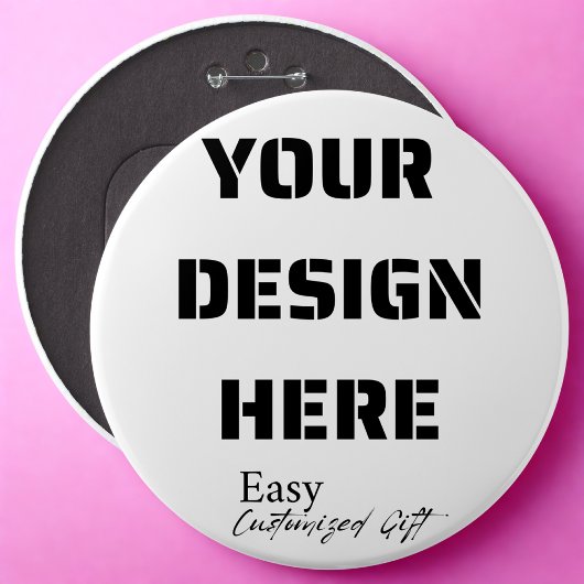 Extra Large Round Button Button 6"