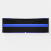Extra Large Star Trimmer Thin Blue Line Banner (Horizontal)