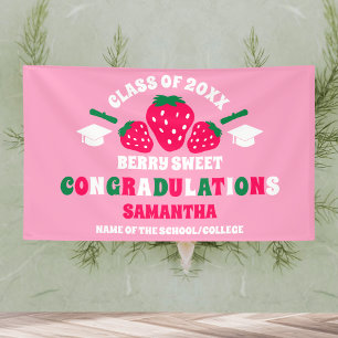 Extra Large Strawberry 2025 Abschluss Banner