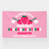 Extra Large Strawberry 2026 Graduation Party Banner (Horizontal)