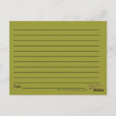 Extra Large Tucker Türkei Koch Rezept Card Postkarte (Rückseite)