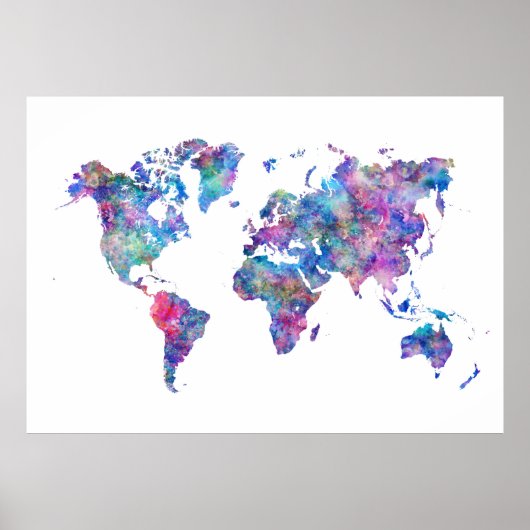 Extra large World Map Poster (Vorne)