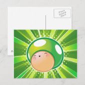 Extra Life Mushroom Postkarte (Vorne/Hinten)