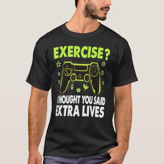 Extra Live Video Gamer Gamer Boys T-Shirt (Vorderseite)