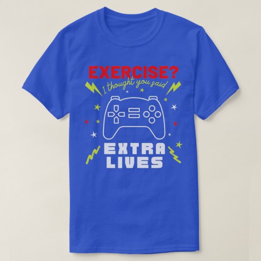 Extra Lives Funny Video Game Controller Retro Boy T-Shirt (Design vorne)