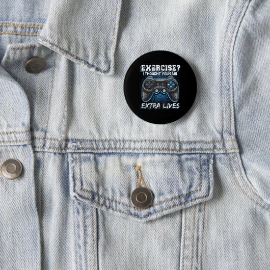 Extra Lives Funny Video Game Controller Retro Game Button (Beispiel)