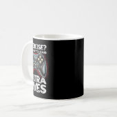 Extra Lives Funny Video Game Controller Retro Game Kaffeetasse (Vorderseite Links)