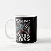 Extra Lives Funny Video Game Controller Retro Game Kaffeetasse (Links)