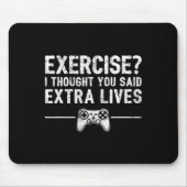 Extra Lives Funny Video Game Controller Retro Game Mousepad (Vorne)