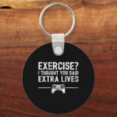 Extra Lives Funny Video Game Controller Retro Game Schlüsselanhänger (Vorderseite)