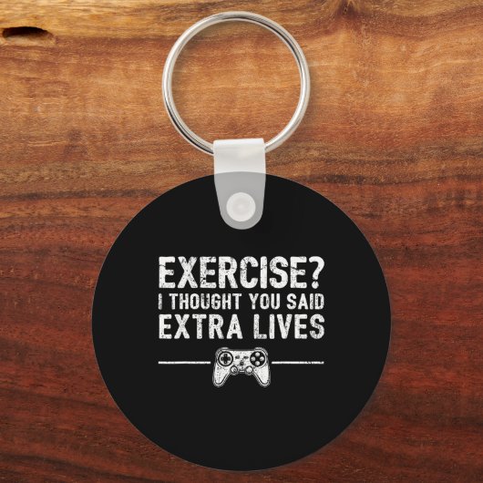 Extra Lives Funny Video Game Controller Retro Game Schlüsselanhänger (Vorderseite)
