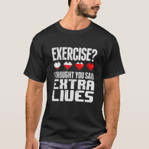 Extra Lives Funny Video Game Controller Retro Game T-Shirt
