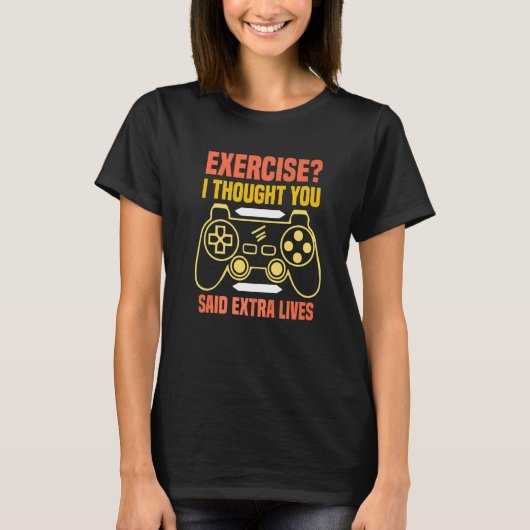 Extra Lives Videospiel-Controller Retro-Gamer-Jun T-Shirt (Vorderseite)