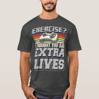Extra Living Funny Video Game Controller Retro T-Shirt