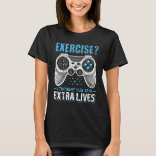 Extra Living Video Game Controller Retro Gamer Bo T-Shirt