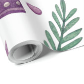 Extra Long Christmas Wrapping Paper - 20 ft Lila Geschenkpapier (Rolleneckpunkt)