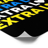 Extra Love World Down Syndrom Awareness Day March Poster (Ecke)