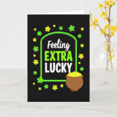 Extra Lucky Greeting Card Karte (Gelbe Blume)