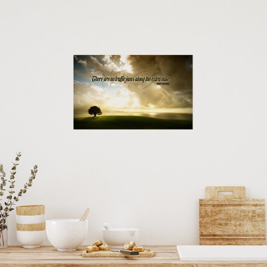 Extra Mile Motivierend Poster (Küche)