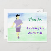 Extra-Mile-Postkarte Postkarte (Vorne/Hinten)