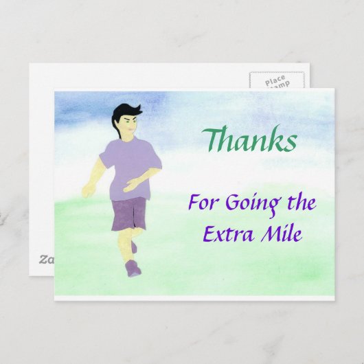 Extra-Mile-Postkarte Postkarte (Vorne/Hinten)