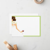 Extra notecard mitteilungskarte (Vorderseite/Rückseite Beispiel)