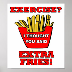 Extra Pommes Lustiges Poster