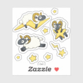 Extra RAM - Schaf mit Sternen Computer Science Puf Aufkleber (Blatt)