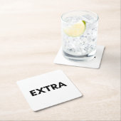 extra rechteckiger pappuntersetzer (Vor Ort)