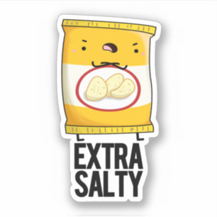 Extra Salty Funny Salty Snack Pub Aufkleber