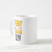 Extra Salty Funny Salty Snack Pub Kaffeetasse (Vorderseite Links)