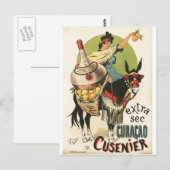 "Extra Sec. Curaçao Cusenier" Werbung Liquer Postkarte (Vorne/Hinten)