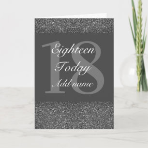 Extra special personalised birthday card 18th karte