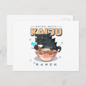 Extra Spicy - Kaiju Ramen - Ramen Fans Postkarte (Vorne/Hinten)