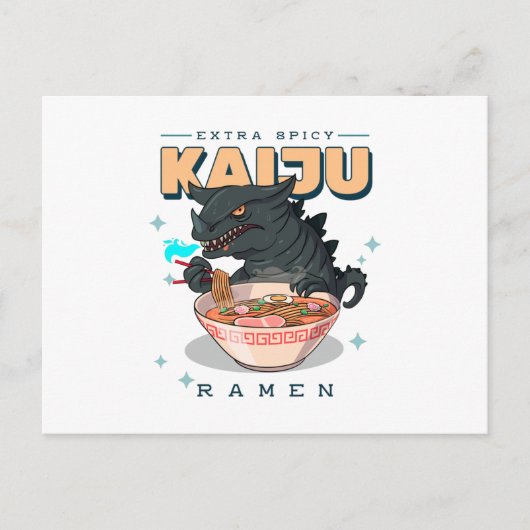 Extra Spicy - Kaiju Ramen - Ramen Fans Postkarte (Vorderseite)