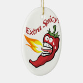 Extra Spicy Pepper Keramik Ornament (Rechts)