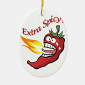 Extra Spicy Pepper Keramik Ornament (Vorne)