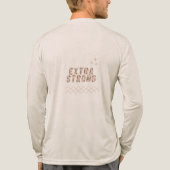 Extra Strong – Built Different Tri-Blend Shirt (Rückseite)