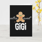 Extra Sweet Gigi _ Süßes Weihnachts-Lebkuchen-Gesc Karte (Gelbe Blume)