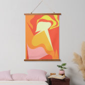 Extra Terrestrial Abstract Shapes Tapestry Wandteppich Mit Holzrahmen (Schlafzimmer)