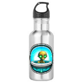Extra-Terrestrial in einem UFO Edelstahlflasche (Vorderseite)