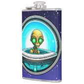 Extra-Terrestrial in einem UFO Flachmann (Links)