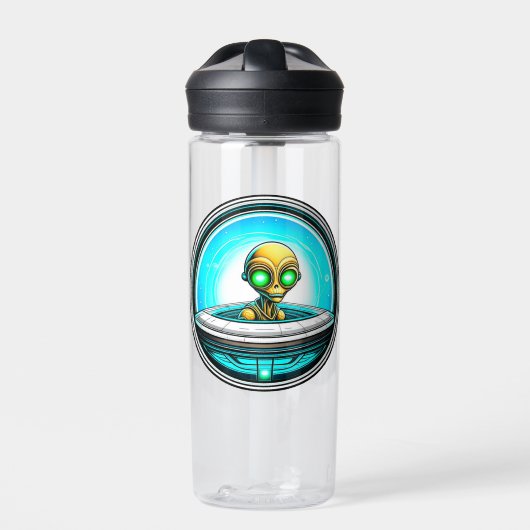 Extra-Terrestrial in einem UFO Personalisiert Trinkflasche (Vorderseite)