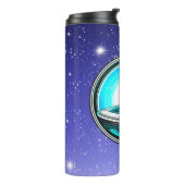 Extra-Terrestrial in einem UFO Thermosbecher (Nach links gedreht)