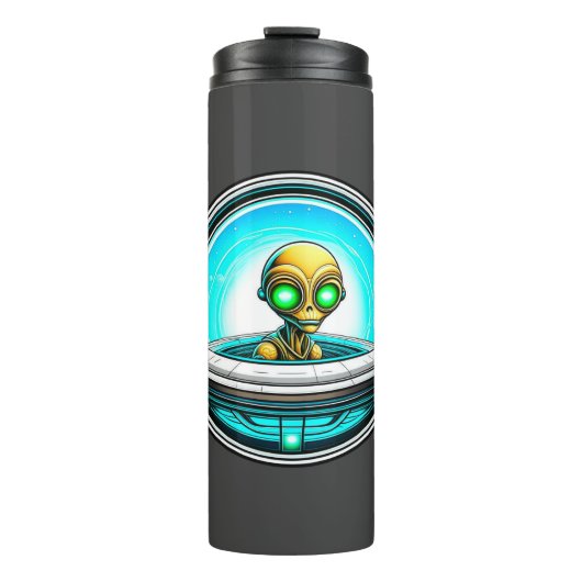 Extra-Terrestrial in einem UFO Thermosbecher (Vorderseite)