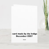 Extra-Terrestrial Santa Feiertagskarte (Rückseite)