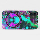 Extra-Terrestriale Alien mit einem UFO Case-Mate iPhone Hülle (Rückseite (Horizontal))