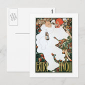 Extra Tivoli Vintag Wine Drink und Kunst Postkarte (Vorne/Hinten)